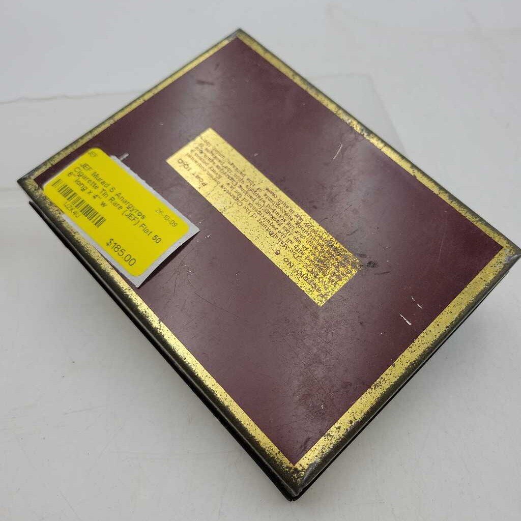 Murad S Anargyros Cigarette Tin Rare (JEF) Flat 50