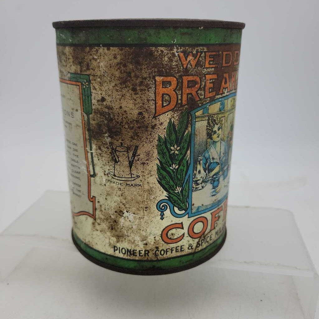 Wedding Breakfast pool Coffee Tin Pail Vancouver Canada Rare (JEF)