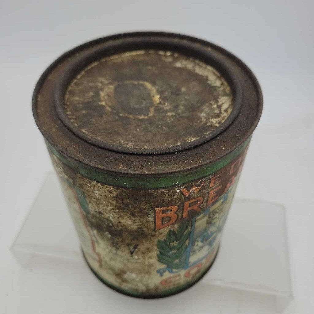 Wedding Breakfast pool Coffee Tin Pail Vancouver Canada Rare (JEF)