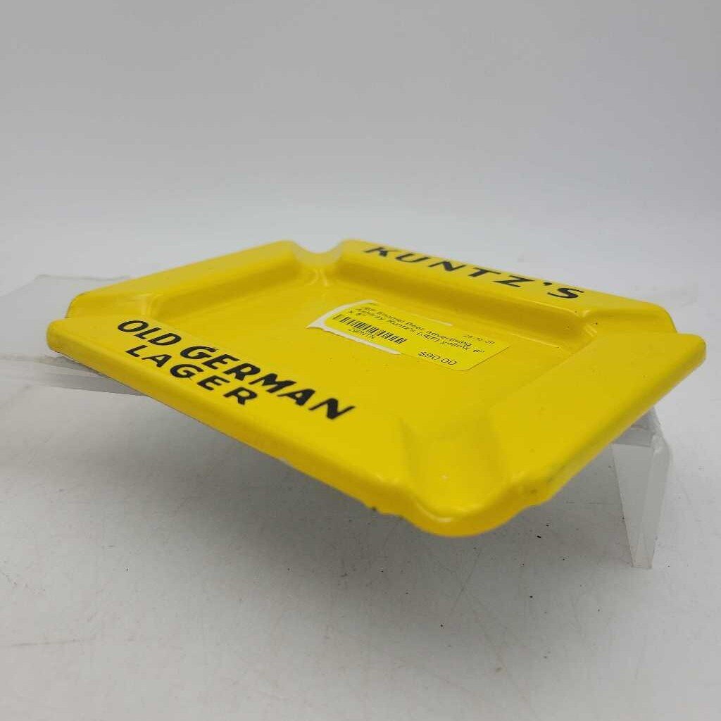 Enamel Beer advertising Ashtray Kuntz's (JEF)