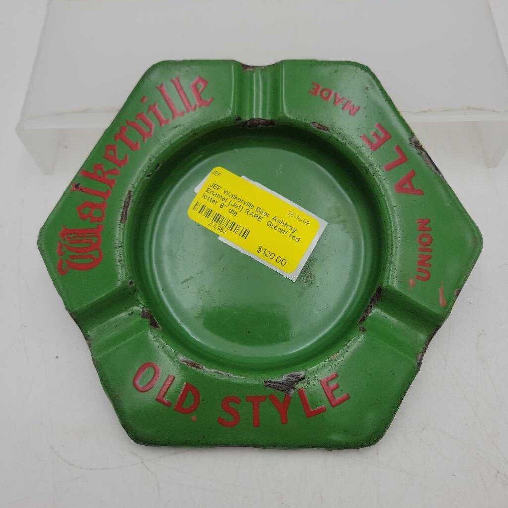 Walkerville Beer Ashtray Enamel (Jef) RARE
