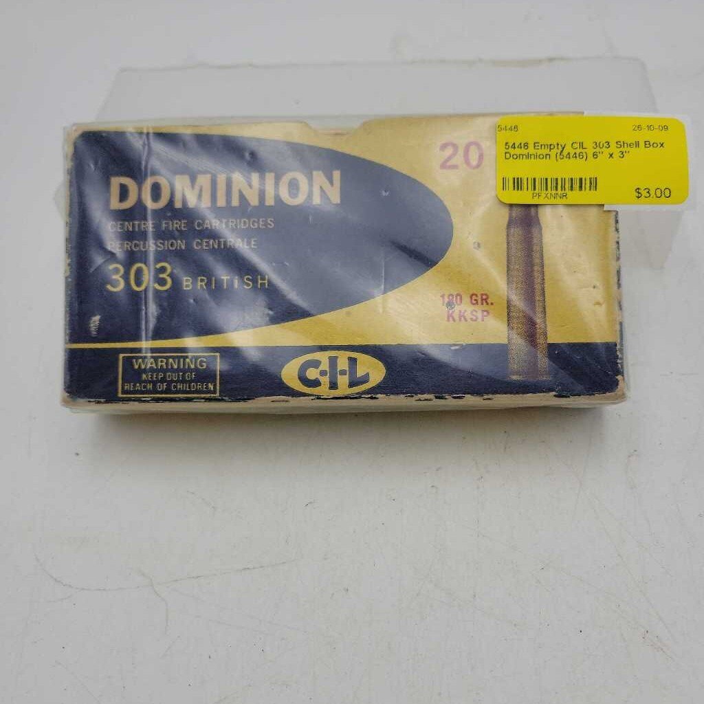 Empty CIL 303 Shell Box Dominion (5446)