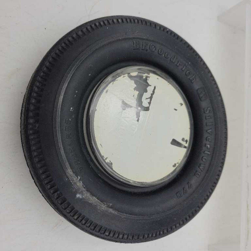 Rubber Tire Ashtray BF Goodrich glass insert (5446)