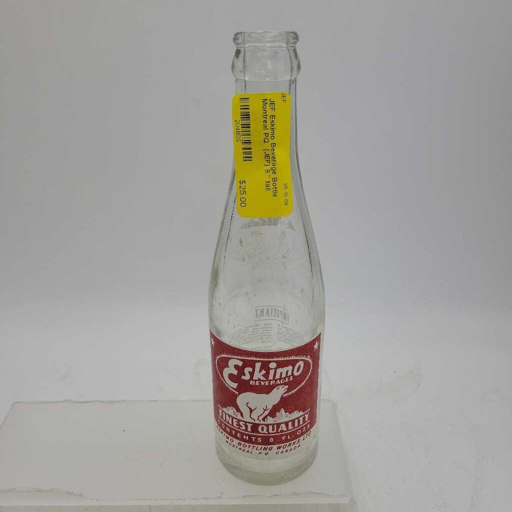 Eskimo Beverage Bottle Montreal PQ (JEF)