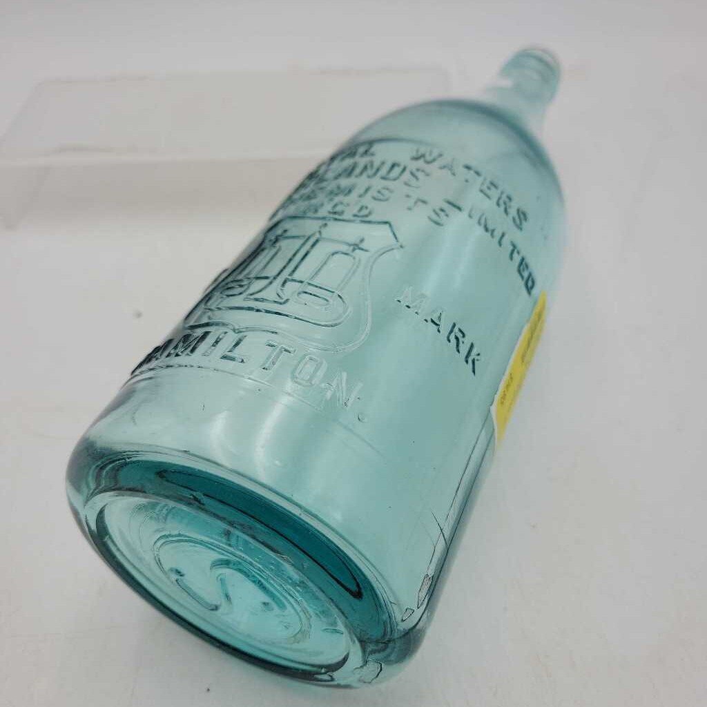 crystal water Sutherland's Ltd Quart Hamilton bottle (JAS)