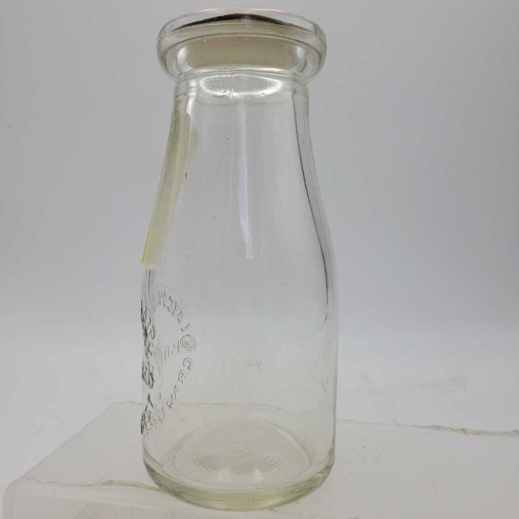 Laycox Dairy Gravenhurst Half Pint milk bottle (JAS)