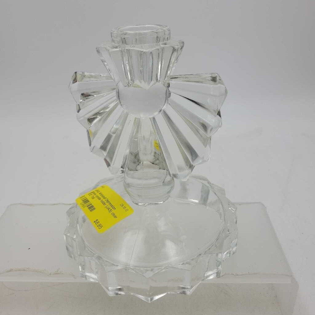 Whitehall Depression glass candle holder (JAS)