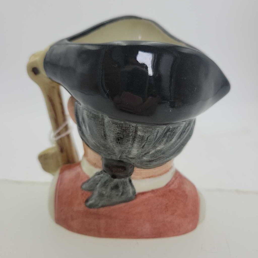 Royal Doulton Small Character Toby Jug D6577 Gaoler Williamsburg Collection (JAS)