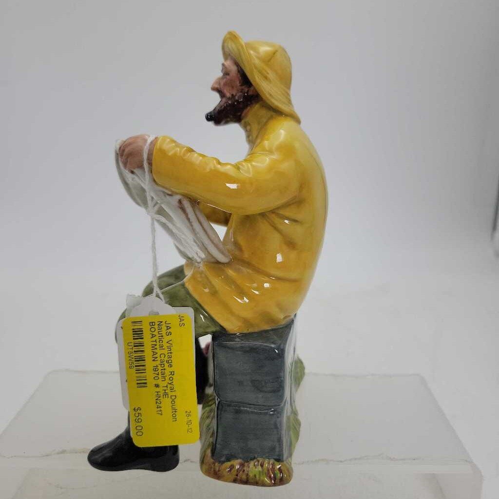 Vintage Royal Doulton Nautical Captain THE BOATMAN 1970 # HN2417 (JAS)