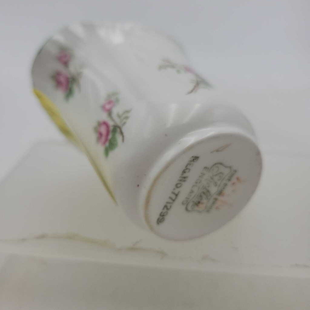 Shelley Rosebud Cream and sugar Demitasse (JAS)