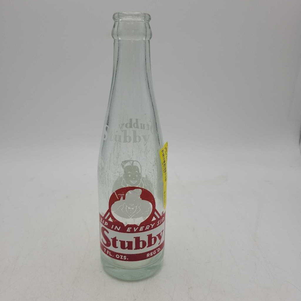 Stubby Soda Pop Bottle 7 oz (JEF)