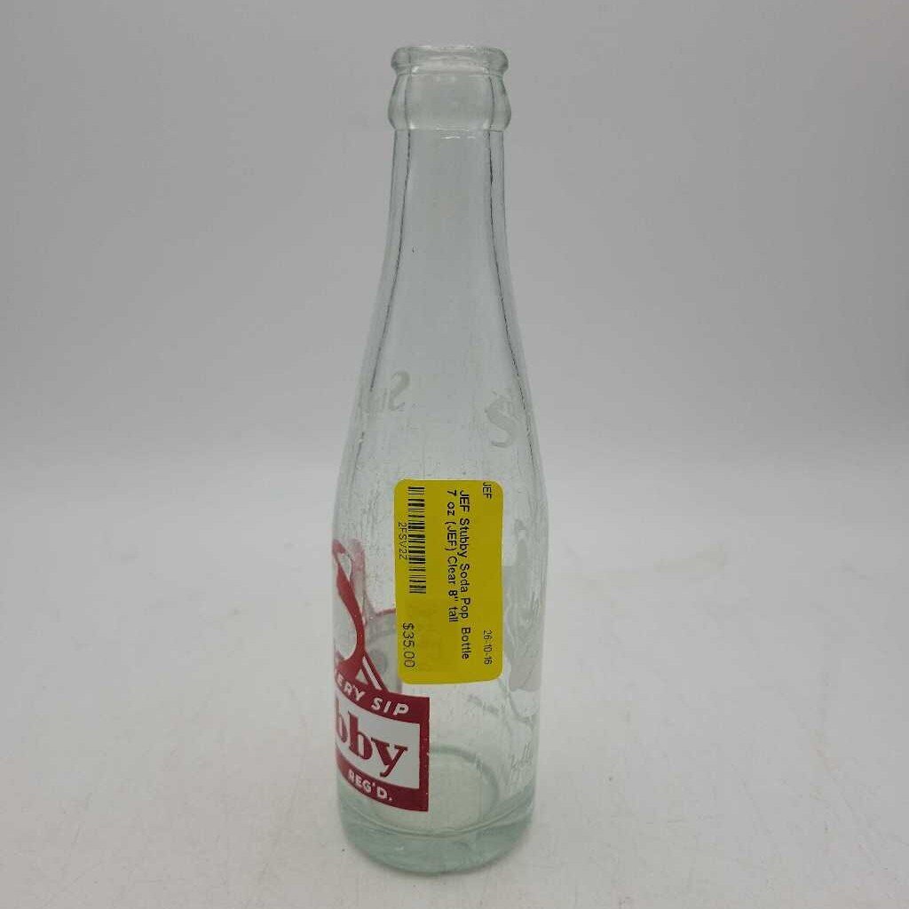 Stubby Soda Pop Bottle 7 oz (JEF)