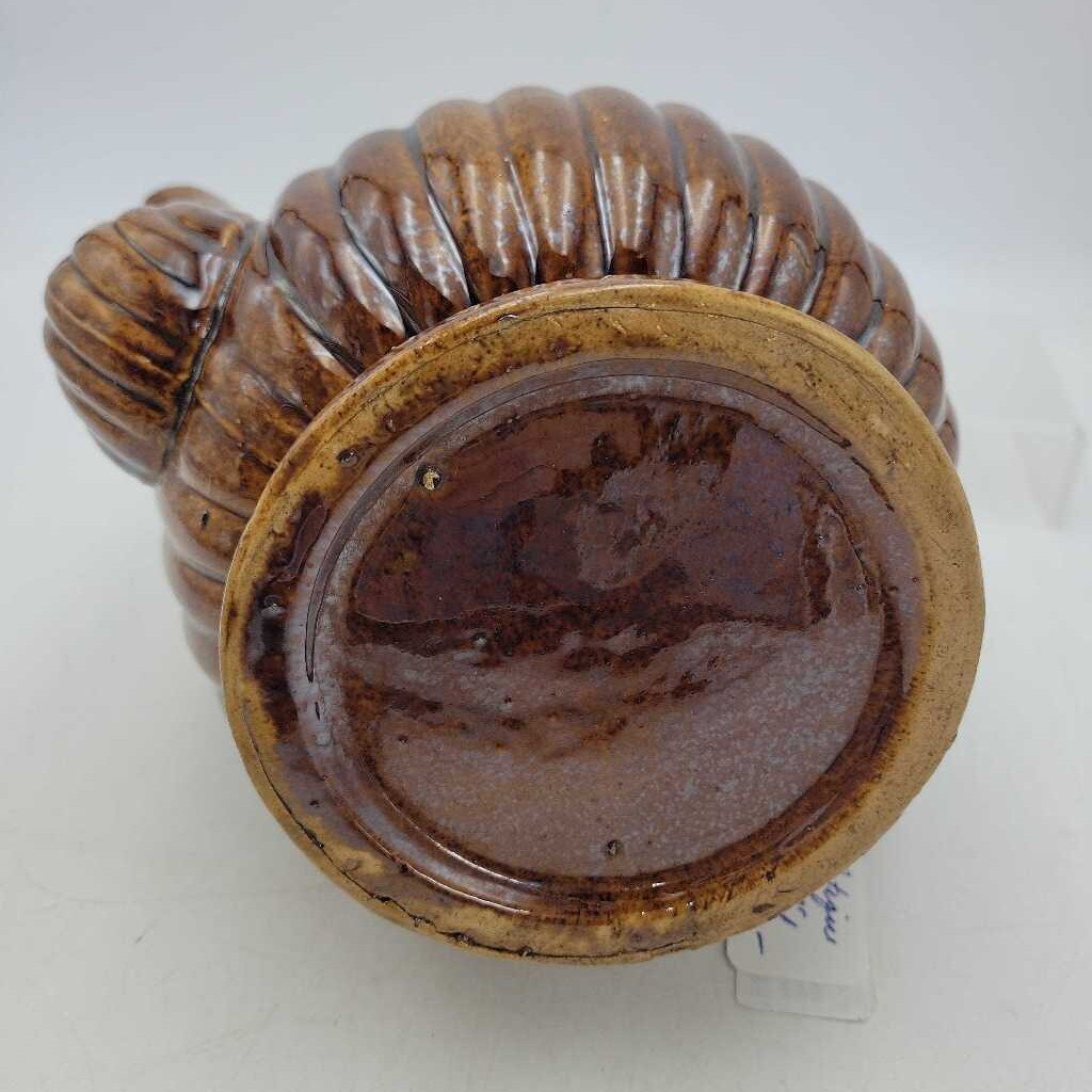 Rare Canadiana Teapot with Beaver, Brantford c.1880. *REF Newlands - Ont. Potters Book