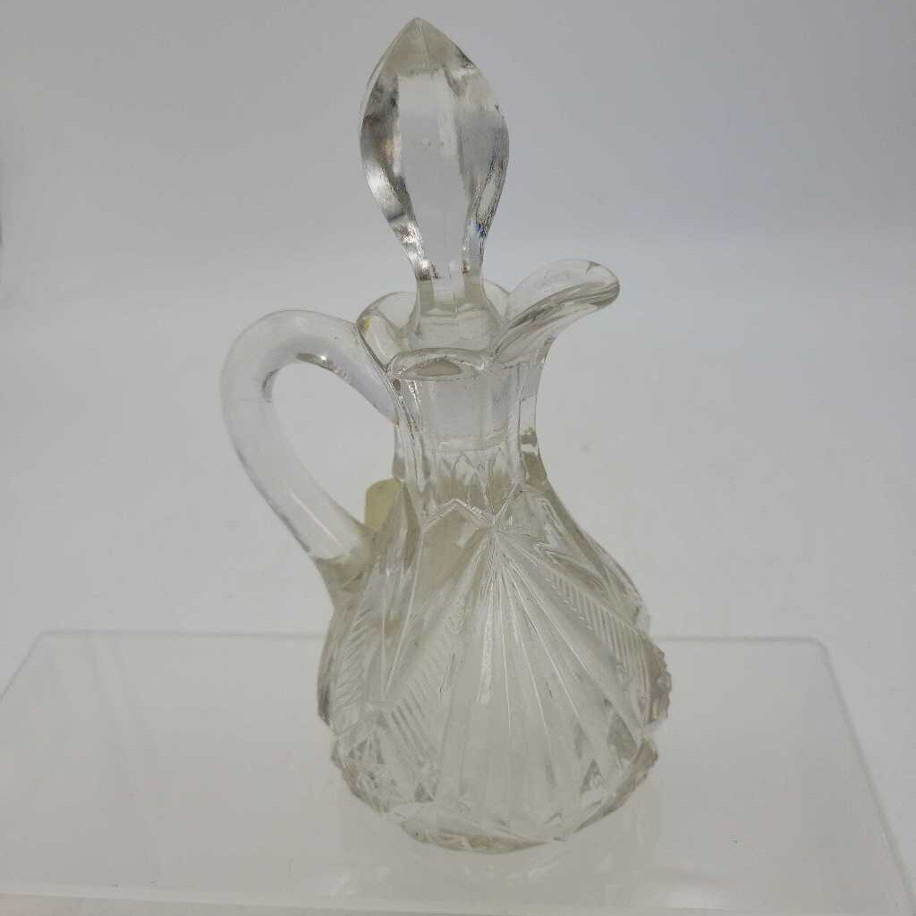 Early Glass cruet complete with stopper (JAS)