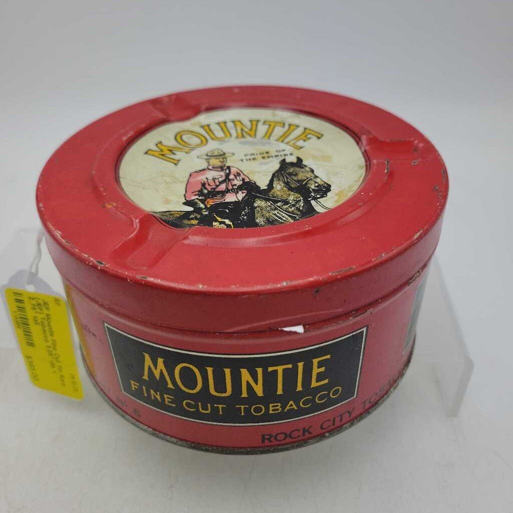 Mountie Fine Cut Tin Rare (JEF) Tobacco