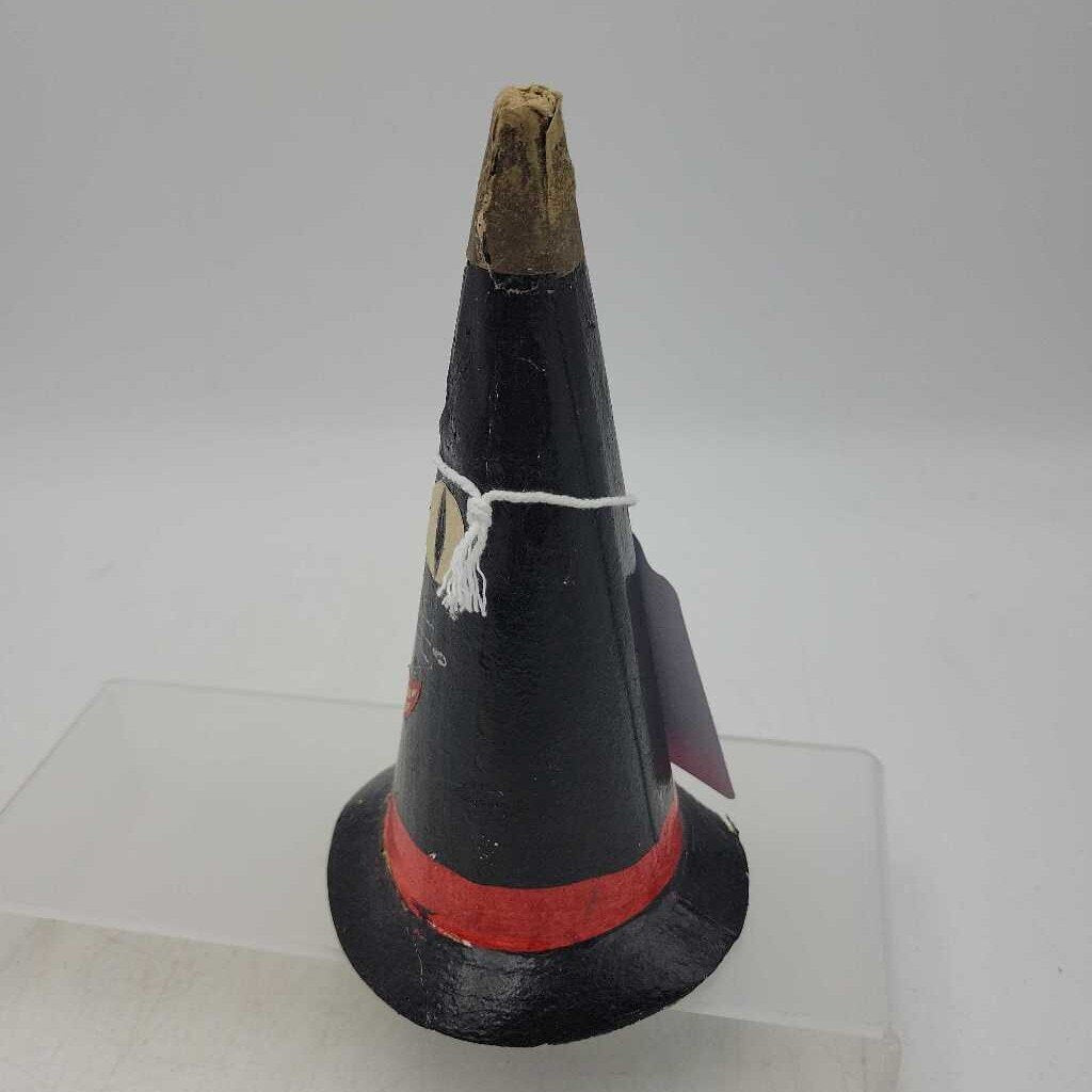 Vintage Cat Face Witch Halloween Paper Hat Japan