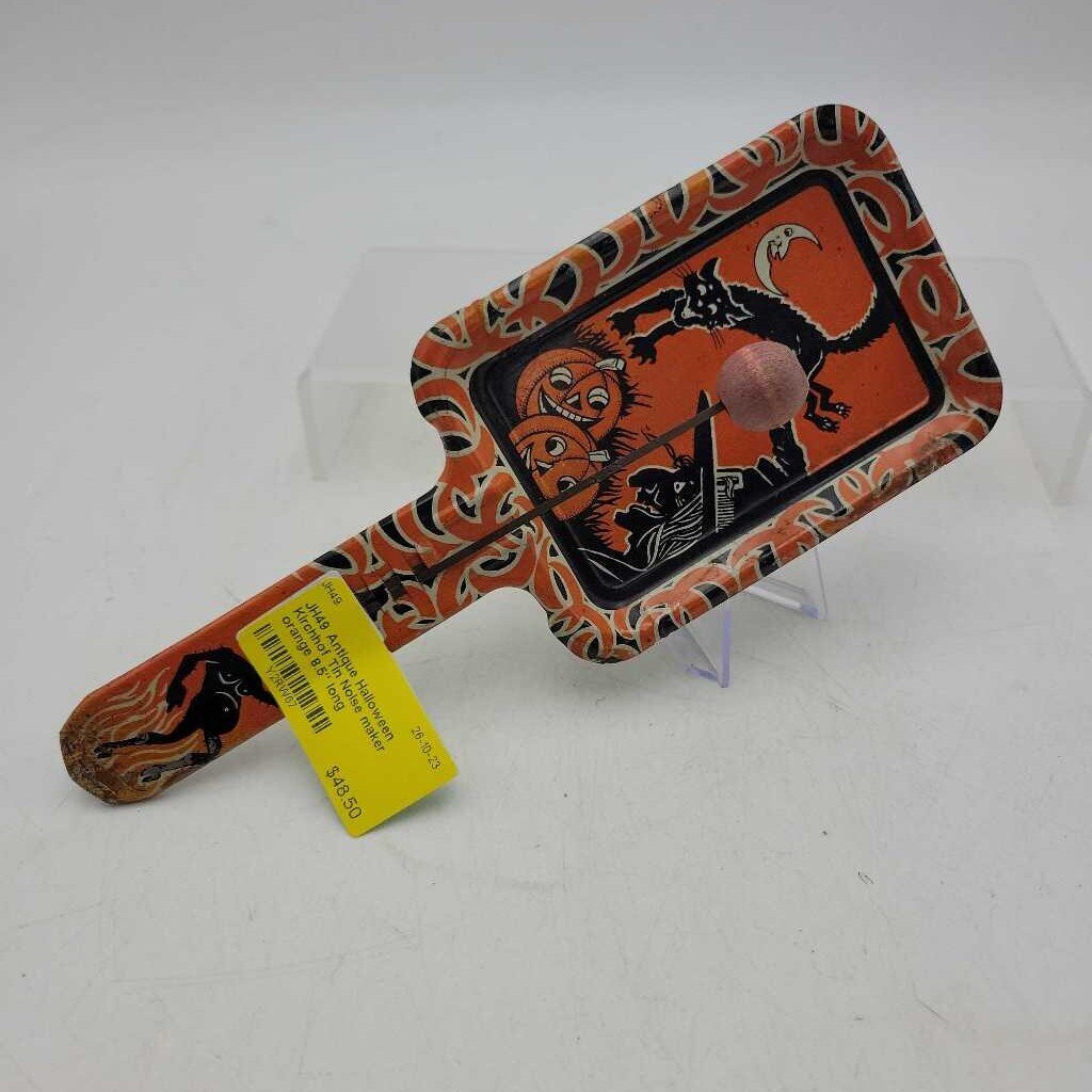 Antique Halloween Kirchhof Tin Noise maker