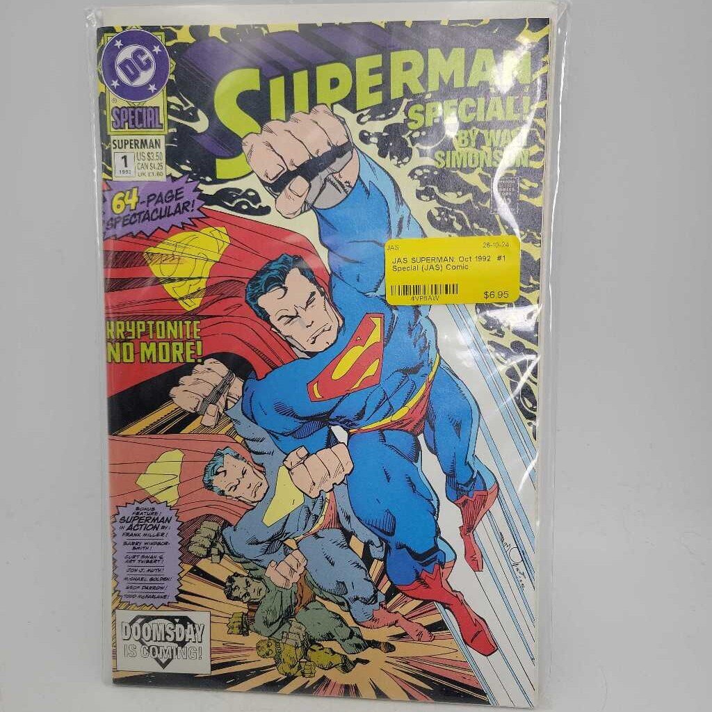 SUPERMAN: Oct 1992 #1 Special (JAS) Comic