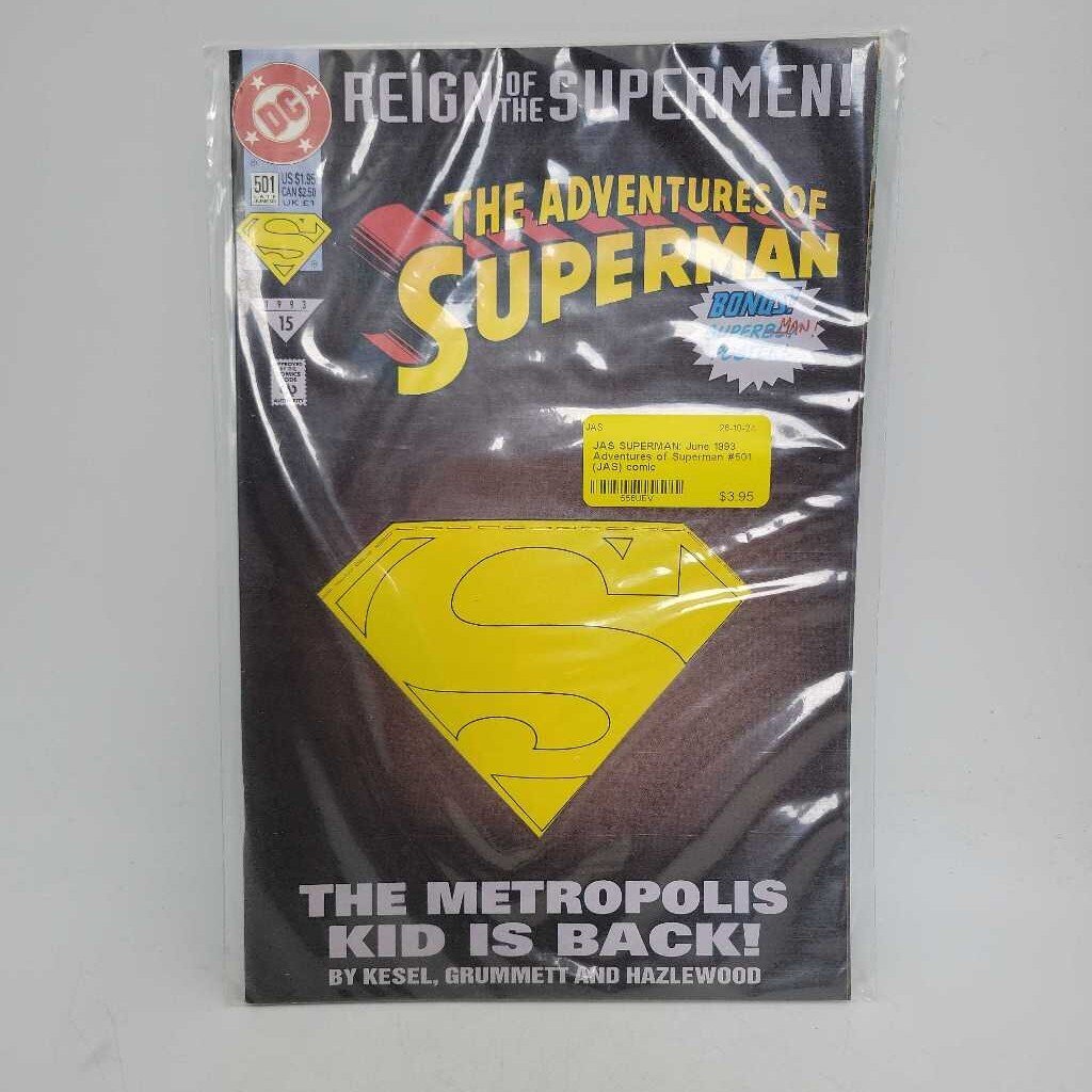 SUPERMAN: June 1993 Adventures of Superman #501 (JAS) comic