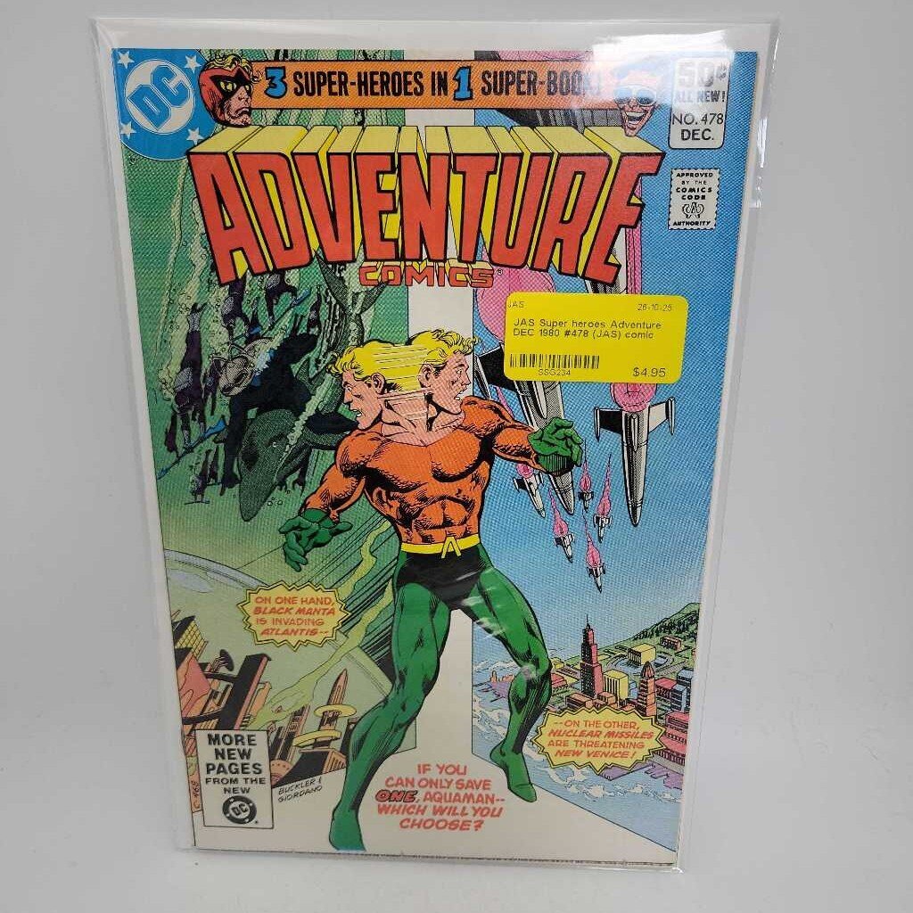 Super heroes Adventure DEC 1980 #478 (JAS) comic