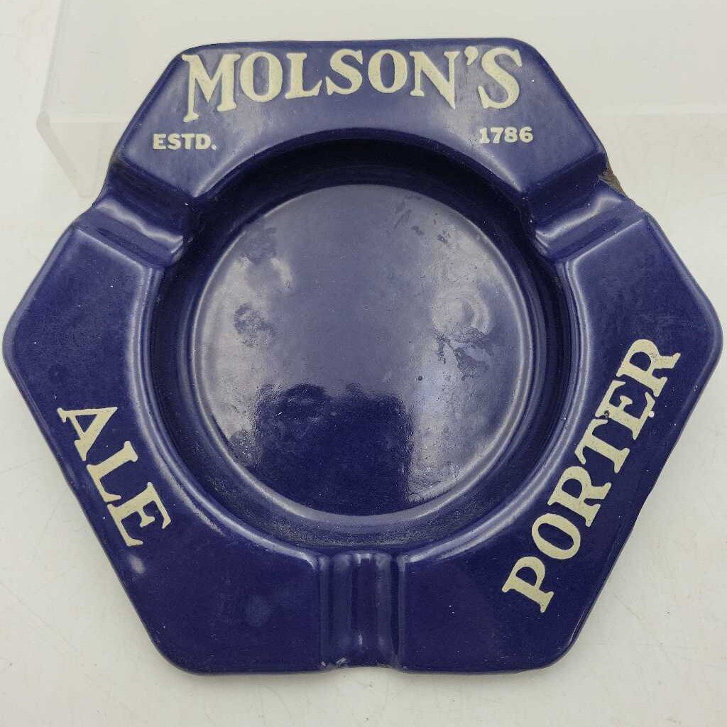 Beer ashtray advertising Molson's porter Ale (US2)
