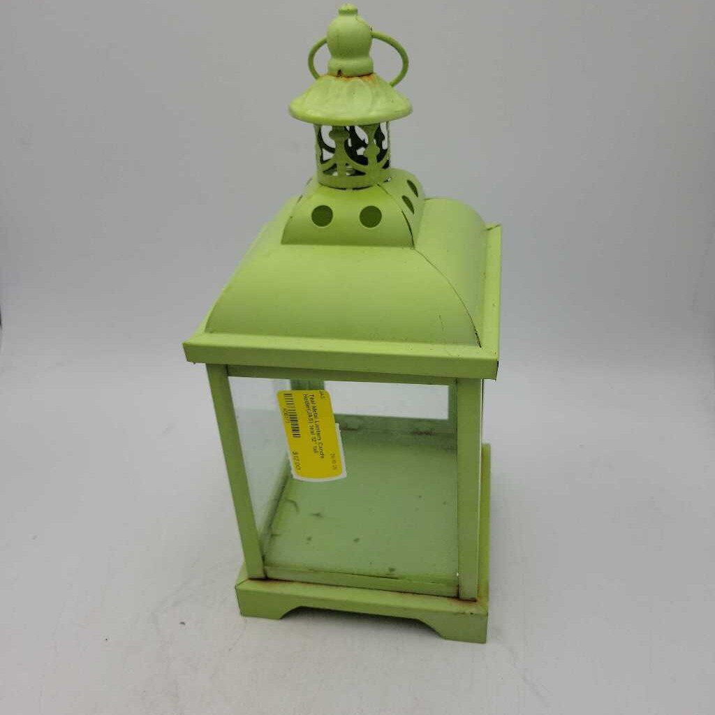 Teal Metal Lantern Candle Holder(JAS)