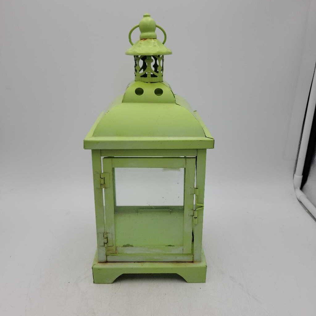 Teal Metal Lantern Candle Holder(JAS)