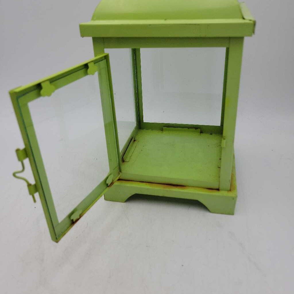 Teal Metal Lantern Candle Holder(JAS)