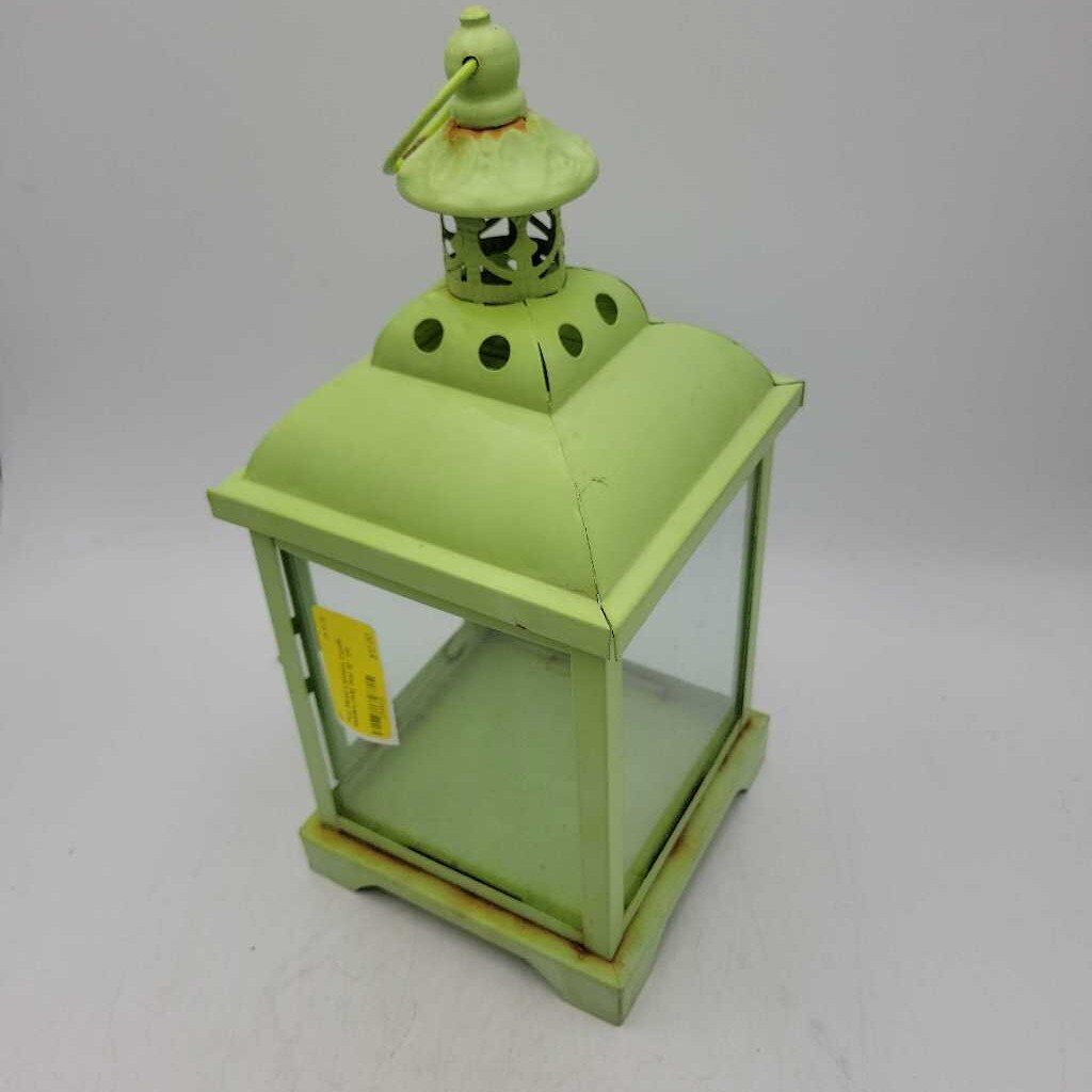 Teal Metal Lantern Candle Holder(JAS)