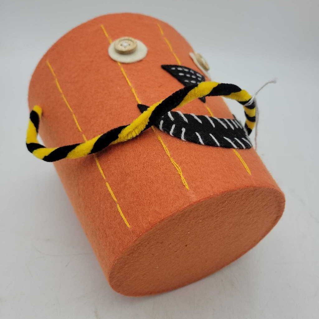 Pumpkin Halloween Candy pail bucket basket Halloween decor (JH49)