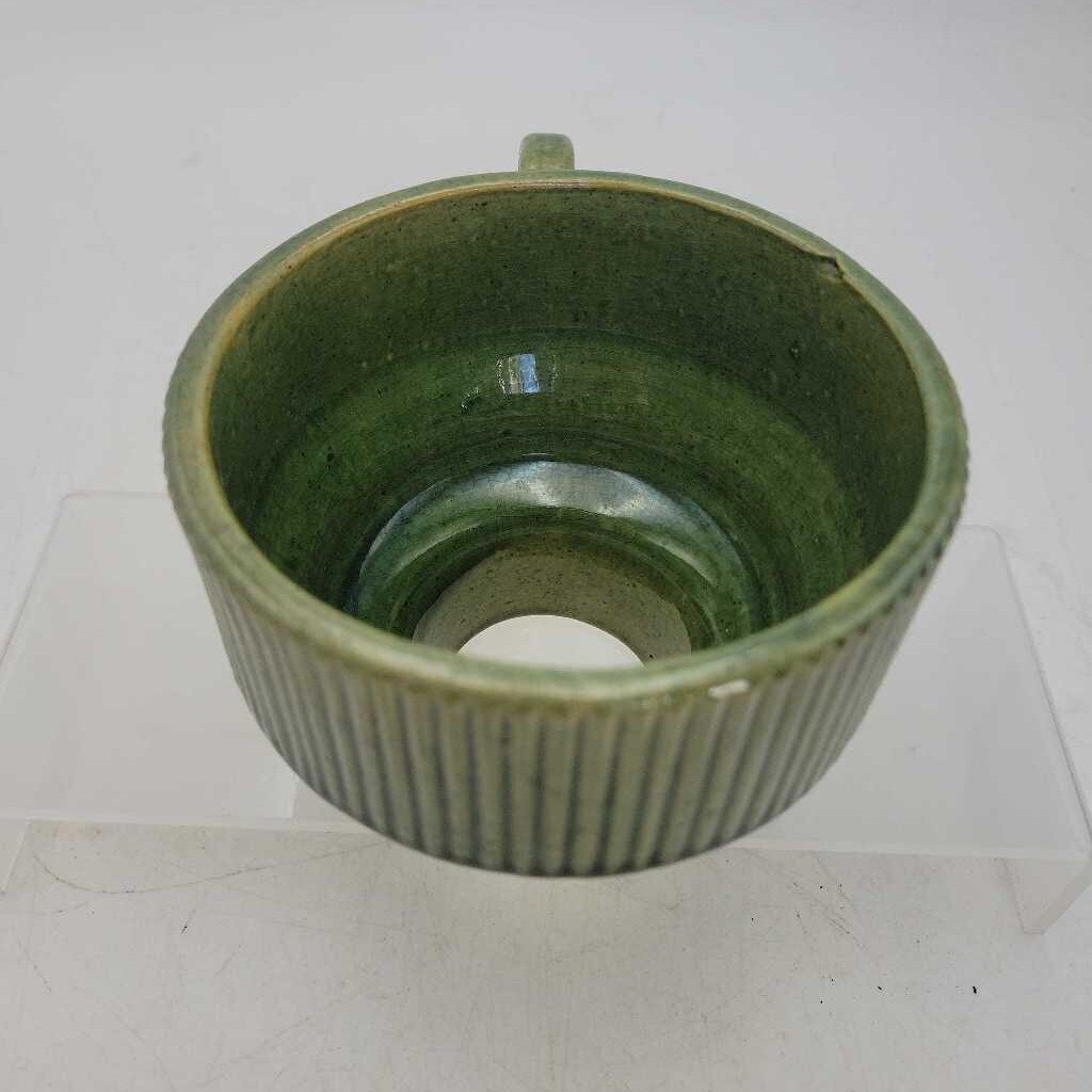1890's Brantford Pottery Funnel Ribbed pattern (JAS) Mint