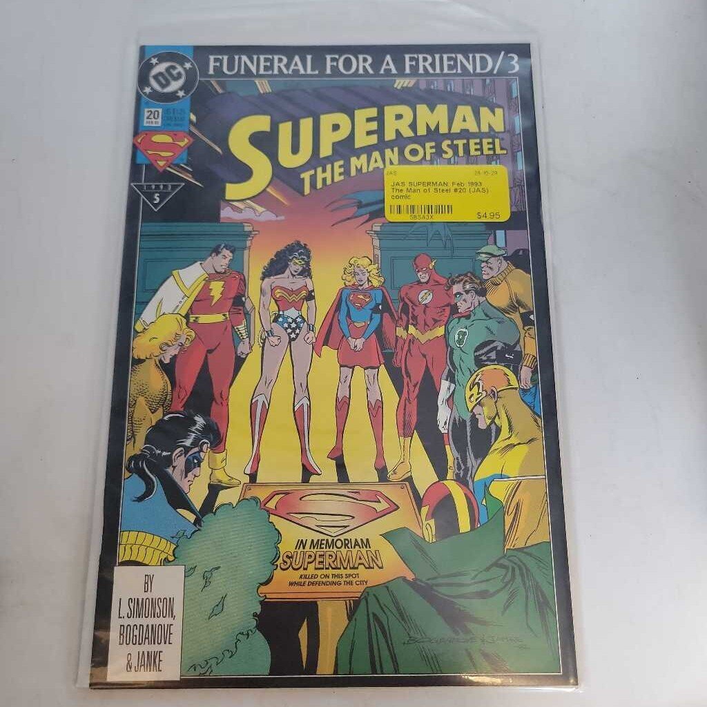 SUPERMAN: Feb 1993 The Man of Steel #20 (JAS) comic