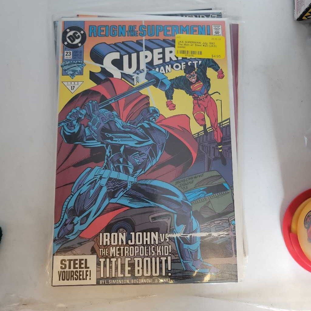 SUPERMAN: July 1993 The Man of Steel #23 (JAS) comic