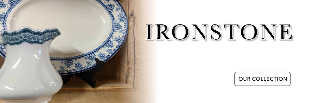IRONSTONE PITCHER AND PLATE