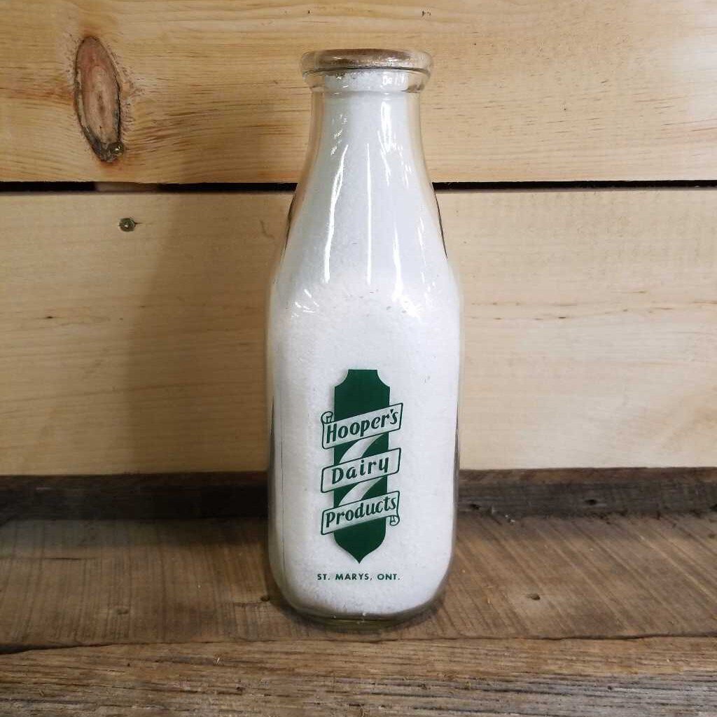 Hooper's Dairy Products Milk Bottle