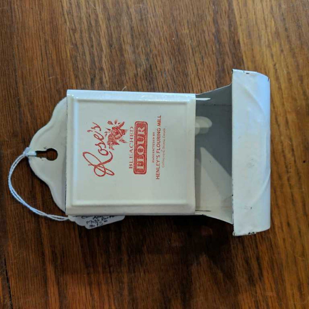 Rose's Bleached Flour Advertising Match Box Holder