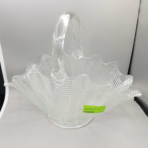 Vintage Glass flower basket (YVO)
