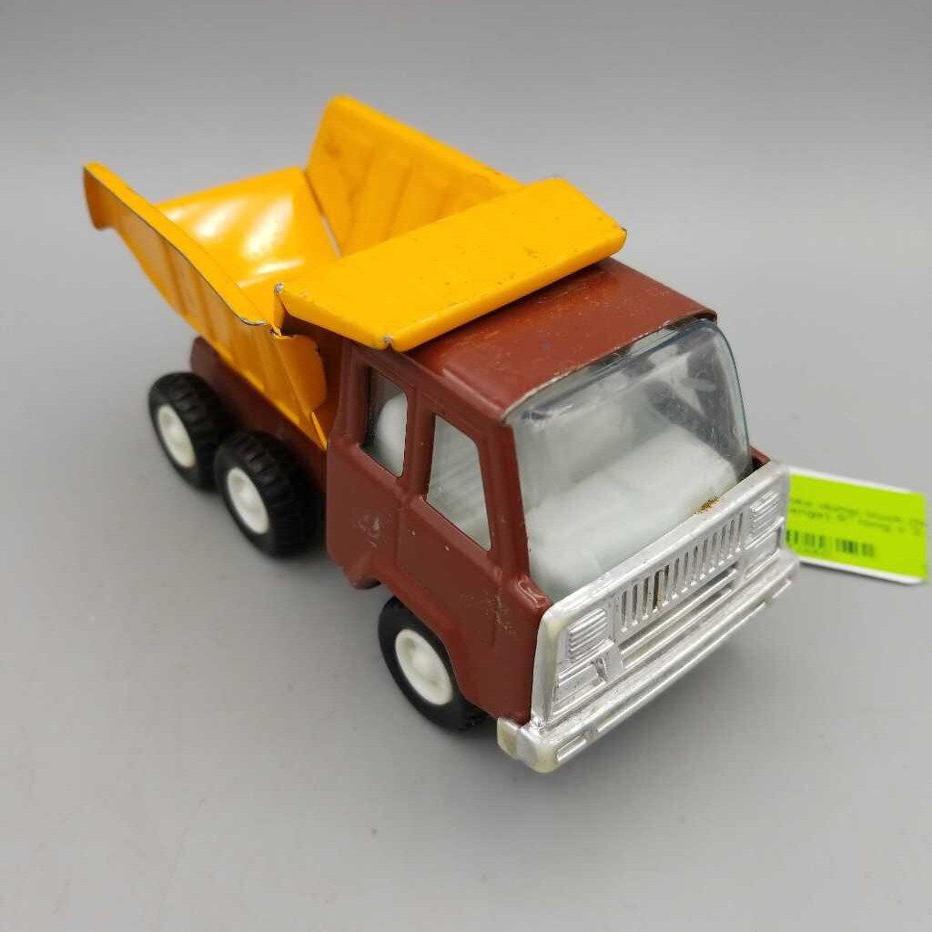 Tonka dump truck (brown and orange)