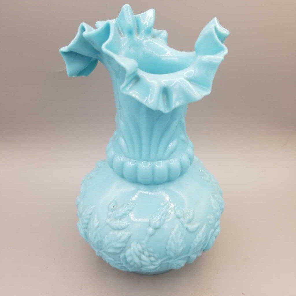 Vintage Circa 1875 Blue Vase (JEF)