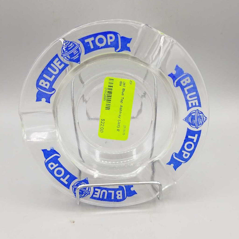 Blue Top Glass Ashtray (Jef)