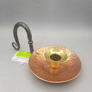Copper /Brass Wrought Iron Candle Holder (DS) 1659