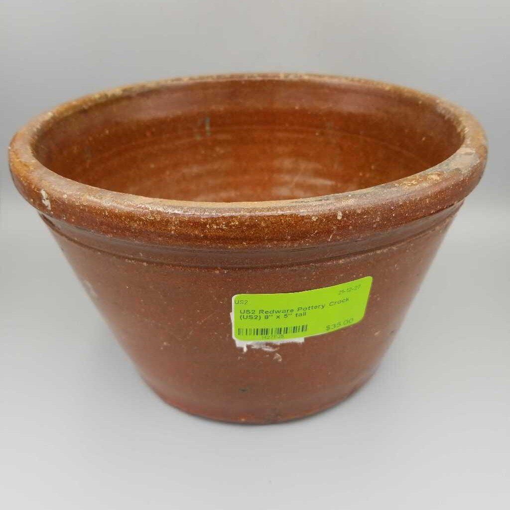 Redware Pottery Crock (US2)