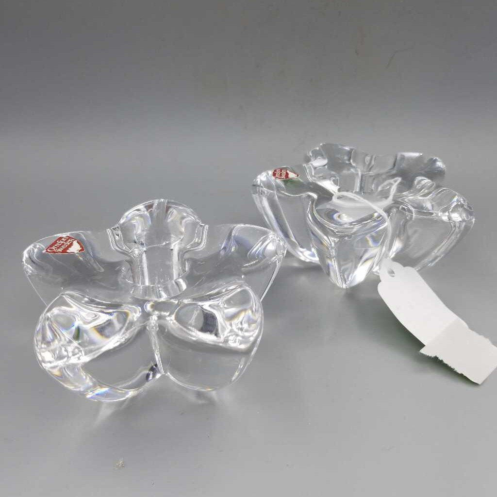 Swedish Glass Candle Holders (DEB)