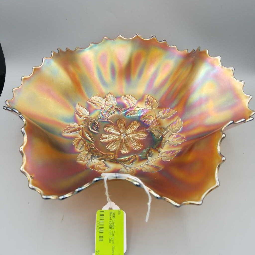 Large Carnival Glass Bowl (DEB)