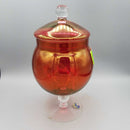 Red Glass Covered Candy Jar (CAT) 359C