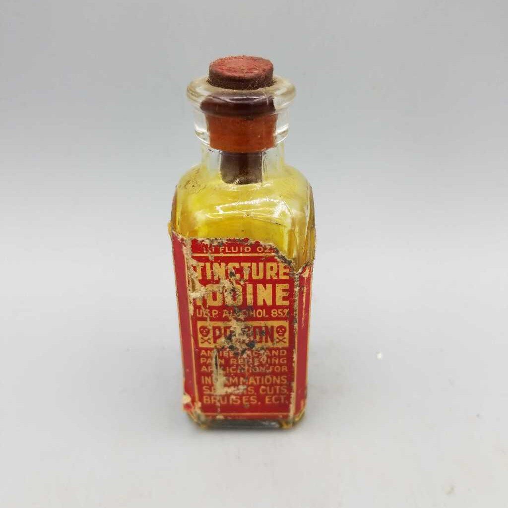 Antique Poison Iodine Bottle (JAS)