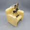 Vintage Chalkware Dogs in chair (DS) 1878