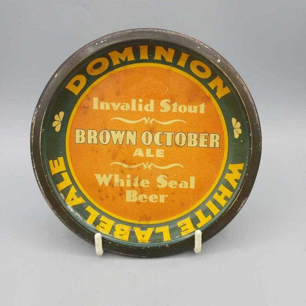 Dominion White Label Ale Tin tip Tray (JEF)