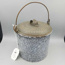 Enamel Lunch Bucket With Lid (Jef)