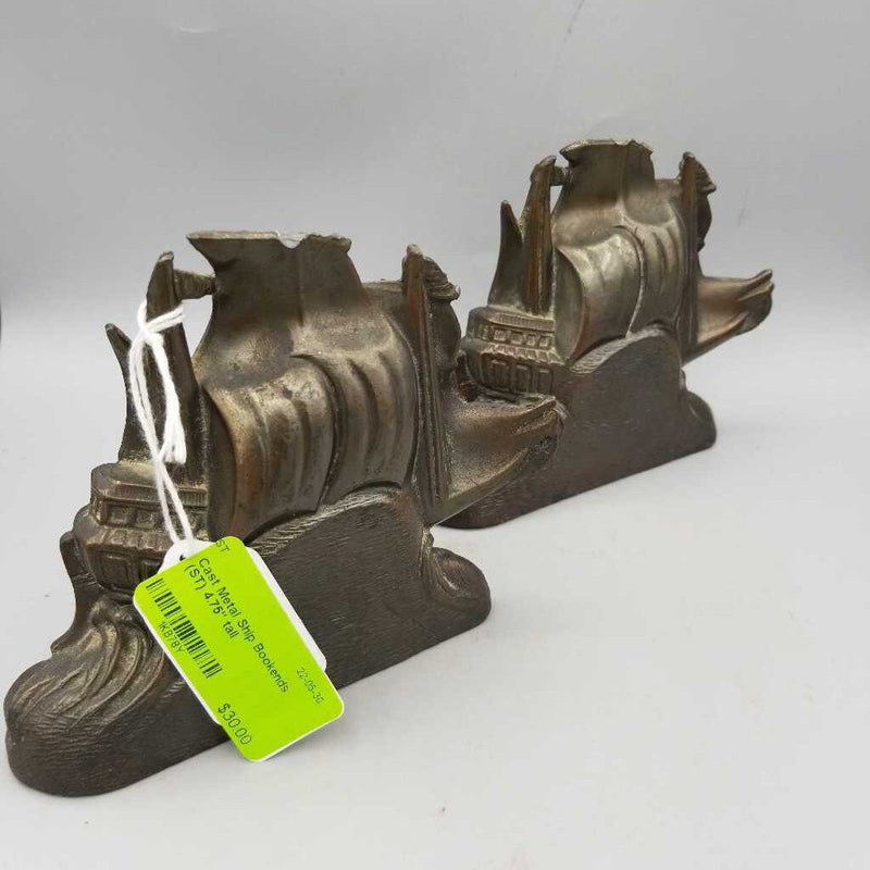 Cast Metal Ship Bookends (ST)